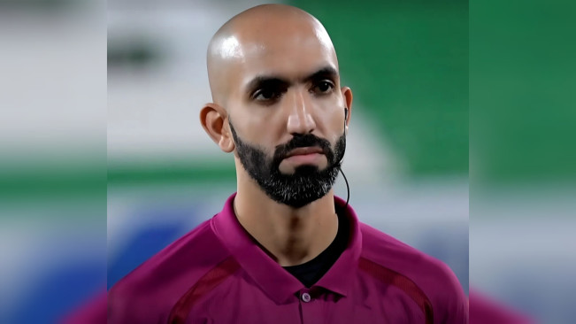 Wasit Ahmad Al Ali pimpin laga Timnas Indonesia vs Arab Saudi. [Instagram]